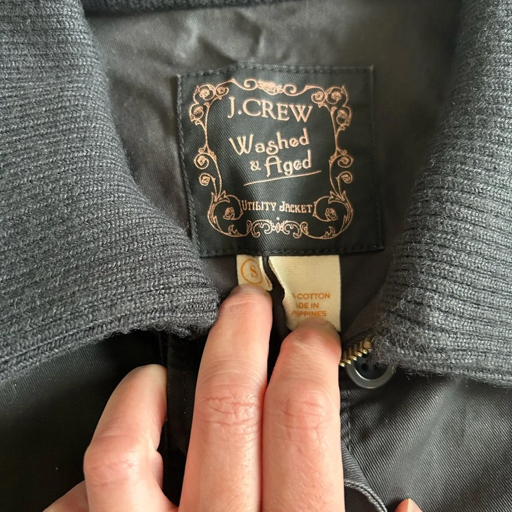 Jcrew black utility jacket, Women’s Small